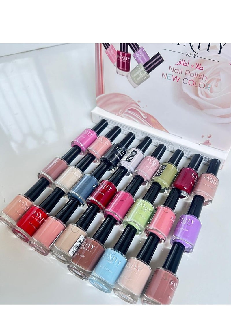 فانيتي طلاء اظافر متعدد الالوان 24 لون من فانيتي بالوان مميزة - Image 2