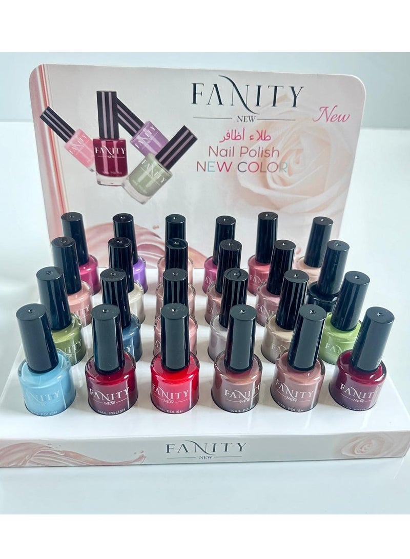 فانيتي طلاء اظافر متعدد الالوان 24 لون من فانيتي بالوان مميزة - Image 4