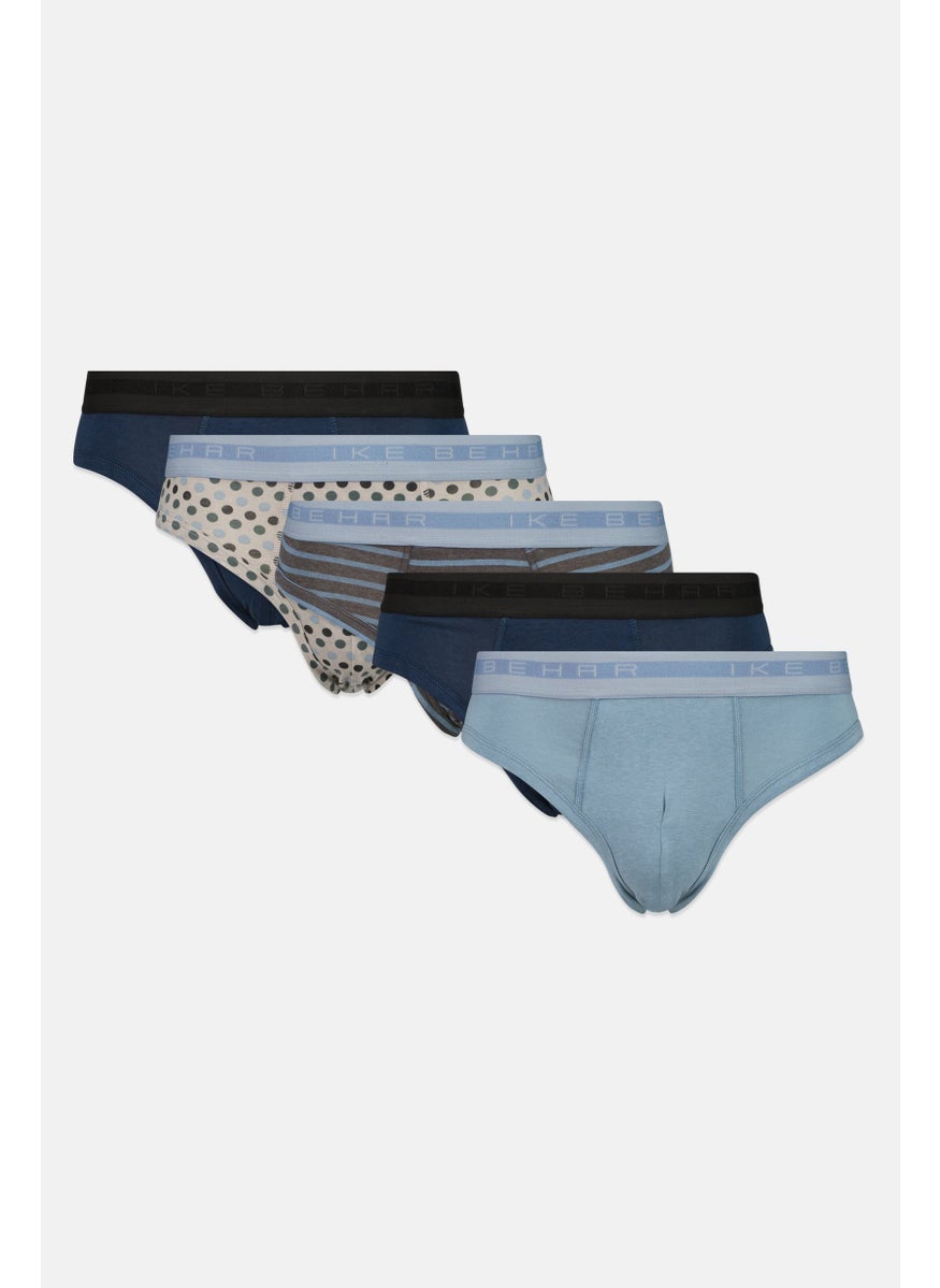 Men 5 Pcs Brand Logo Low rise Briefs, Teal Blue - pzsku/Z4FDCA8A76641EEA5372AZ/45/_/1737641971/7446b756-5b1a-4e14-8d4b-14e4d3b6f686