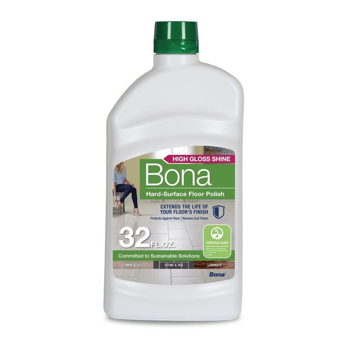 BONA Multi-Surface Floor Polish 32 Fl Oz High Gloss Shine 32 Oz Covers 500Sq Ft Of Flooring For Use On Stone, Tile, Laminate, And Vinyl Floors - Image 1