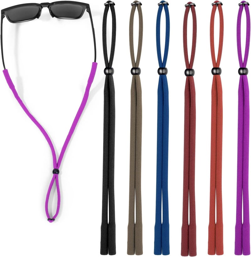 VOOGLASS Glasses Strap(6 PCS) Sports Eyeglass Strap,Adjustable Sunglasses Lanyard Neck Holders Cord Retainer for Men Women - Image 1
