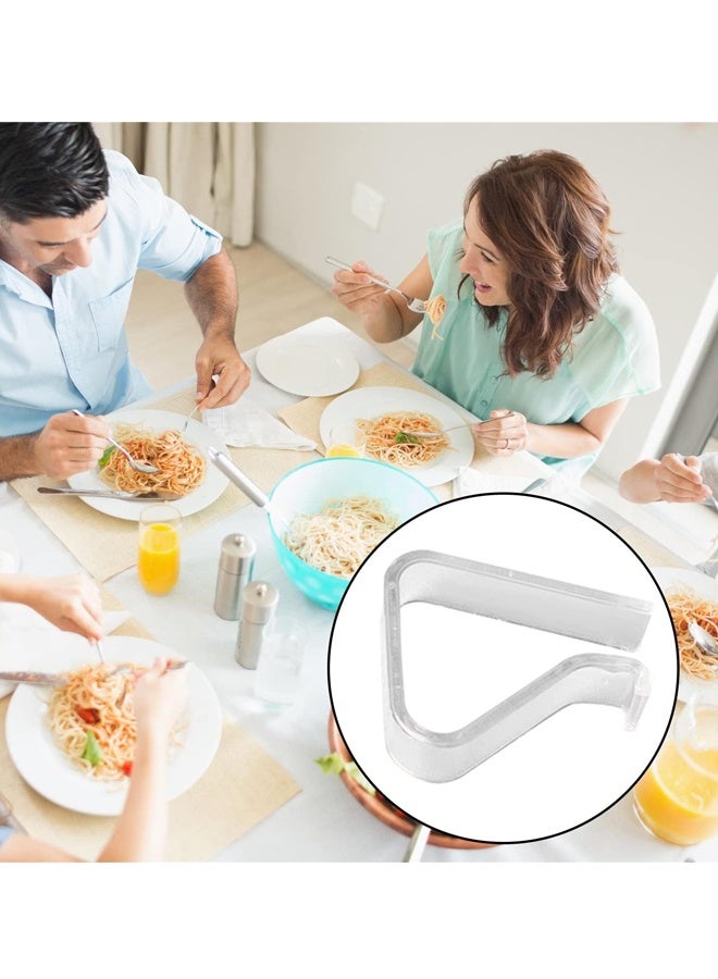 مقابس مفرش المائدة الشفاف الشفاف، قماشة المائدة البلاستيكية احتجاز القماشات حاملات قماشة المائدة لحفلات الزفاف المنزلية في عيد الميلاد في الهواء الطلق (كبيرة، 24 قطعة) - Image 2