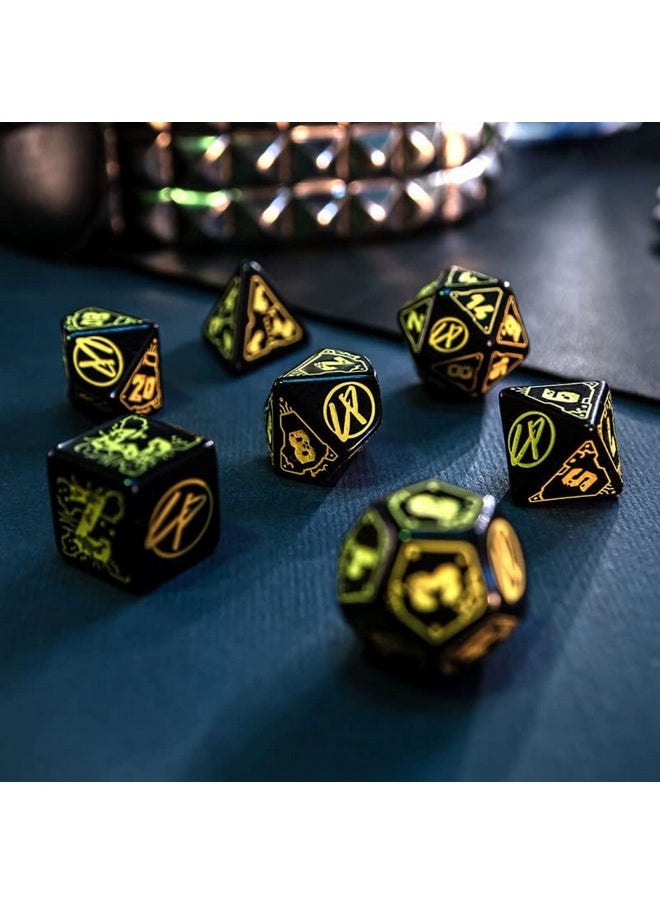 كيو-ووركشوب - مجموعة Q-Workshop Cyberpunk Red Dice Wet Work، متنوعة - Image 1