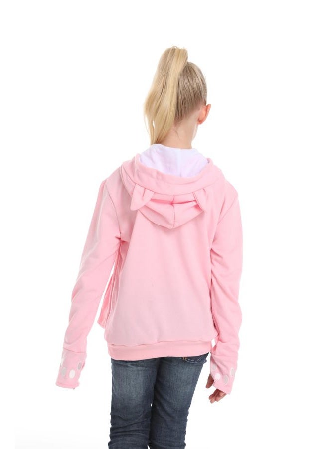 Alyc Boys Girls Hoodies - Pet Holder Kitten Puppy Carriers Pullover Long Sleeve Cat Ear Sweatshirt with Removable Inner Pouch - Image 5
