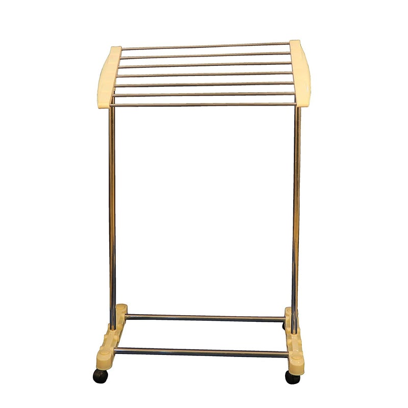 RHYDON Multi Functional Stainless Steel Mobile Towel Rack FloorStanding Mobile Room Save Space Towel Cloth Rack for Drying Holder for Kitchen Bathroom or Pantry Area etc - Image 1