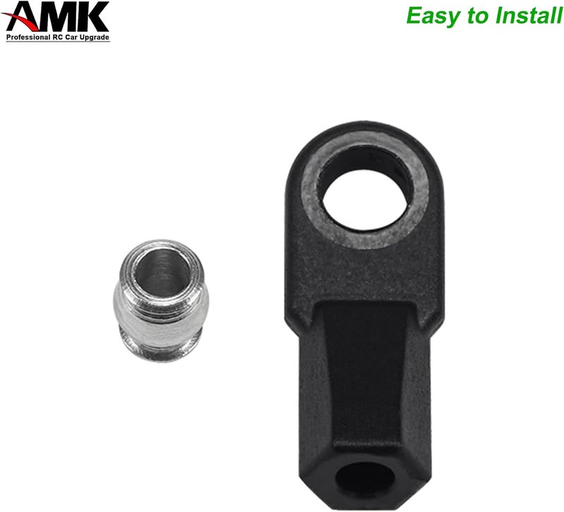 AMK SCX10 M4 RC Link Rod Ends 4mm Tie Rods Joints with 7mm Pivot Ball 18 110 Crawler Universal Building Kit for TRX6 D90 TF2 CC01 Gen7 Gen8 TRX4 Upgrades 20Pcs Bent - Image 5