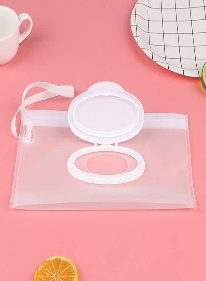 Kryoflare Travel Baby Wipe Case, Leakproof Portable Wipes Holder for Diaper Bag, Car and Stroller, Refillable Airtight Container wit Container Waterproof Wipe with Sealed Diapering - Image 3