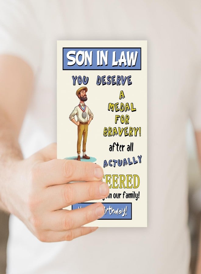ATTLVV Funny Son In Law Birthday Card, Happy Son In Law Birthday Gifts - Image 4
