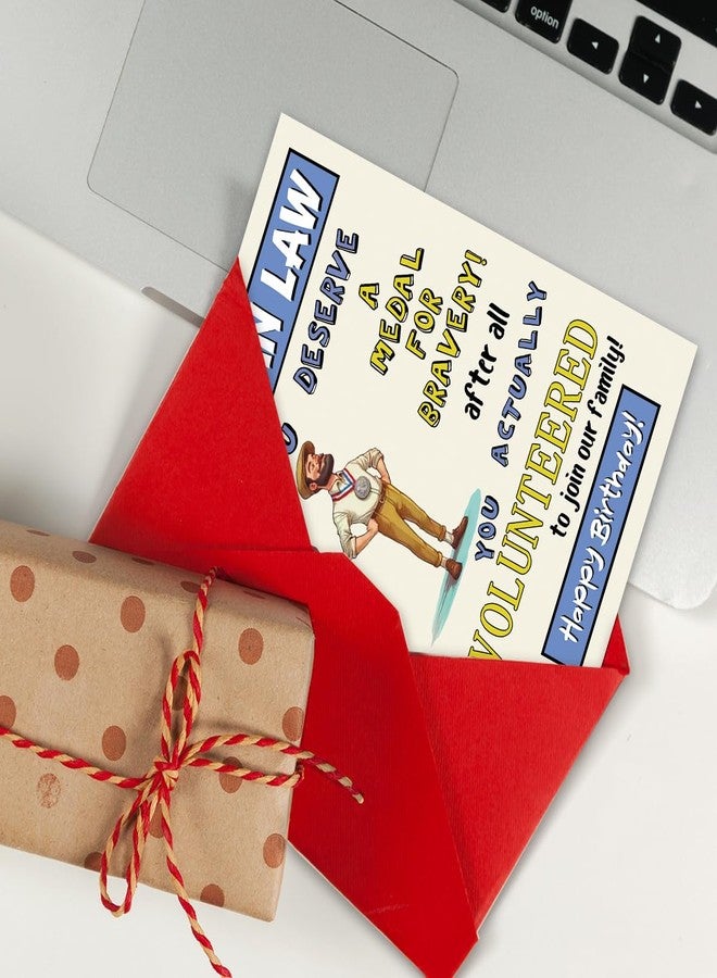ATTLVV Funny Son In Law Birthday Card, Happy Son In Law Birthday Gifts - Image 5