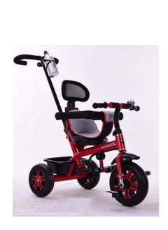 Other Manufacturer Baby cycle for Kids With push Bar Ride On Tricycle Bike Baby Toys Cycle Kids entertainer tricycle With push Bar Ride Cycle Red  - Image 1