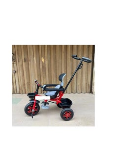 Other Manufacturer Baby cycle for Kids With push Bar Ride On Tricycle Bike Baby Toys Cycle Kids entertainer tricycle With push Bar Ride Cycle Red  - Image 2