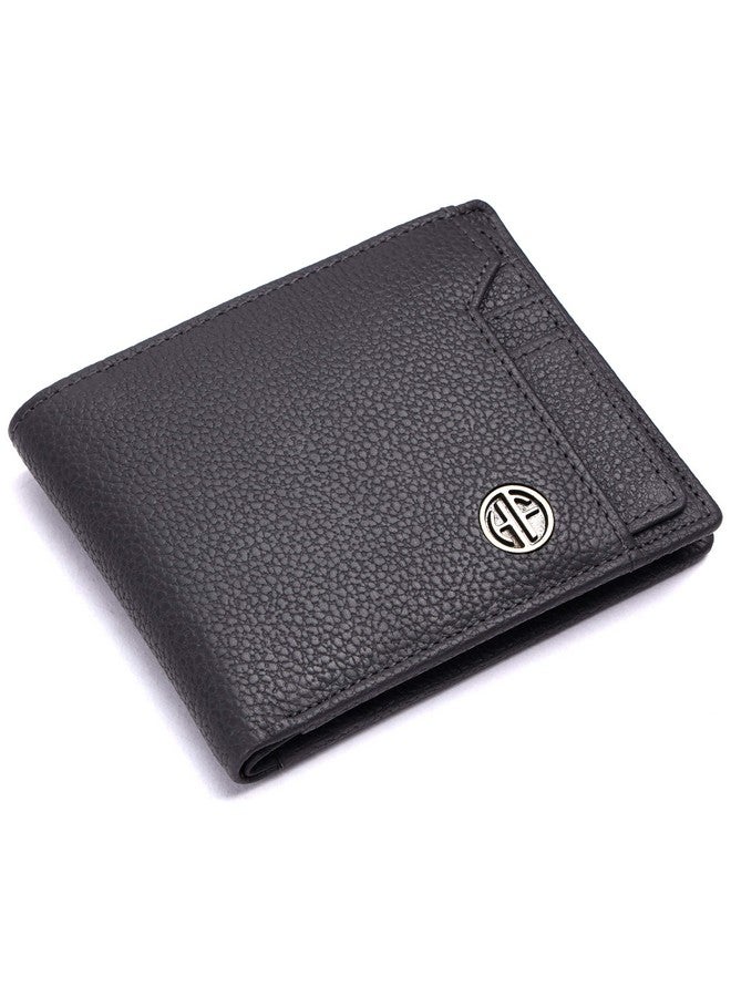 HAMMONDS FLYCATCHER HAMMONDS FLYCATCHER Genuine Leather Wallet for Men - RFID Protected Leather Purse for Men, Money Purse for Men, Bi-Fold Wallet - 6 Card Slots, 1 Card Case, Coin Pocket, Hidden Pockets - Grey  - Image 1
