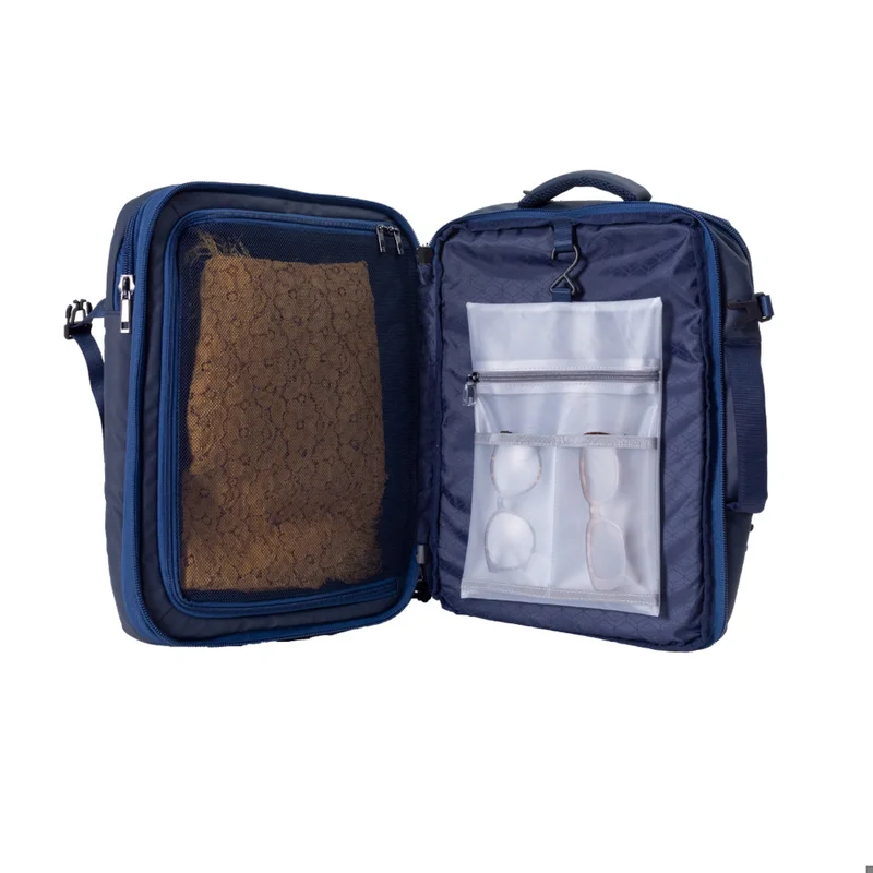Hotel Collection  Smart Travel Backpack – RFID Protection, Expandable, USB Charging, & Padded Laptop Compartment - Navy  | Best Price UAE