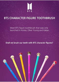 BTS K-Pop Idols Goods Suga Character Figure Toothbrush with Convenient Magnetic Holder Toothbrush ‎2.9 x 1.1 x 10.4inch  - Image 4