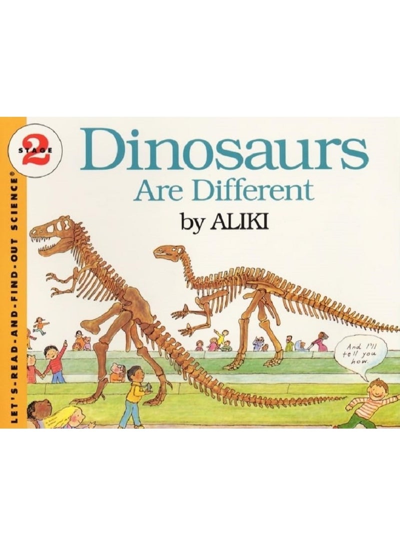 الديناصورات مختلفة: كتاب مصور - غلاف ورقي