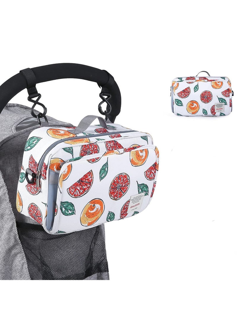 Diaper Bag Premium Stroller Organizer Bag with Insulated Pocket Stroller Hooks and Adjustable Strap  Non-Slip Design Universal Fit for Most Strollers Ideal for Diapers Baby Items - Image 1