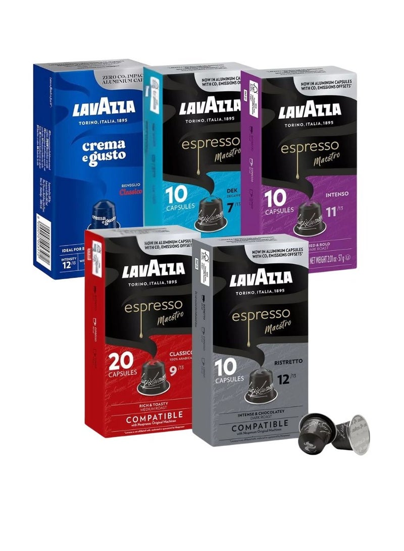 Lavazza Lavazza Variety Pack Aluminum Espresso Capsules, 6 Packs (60 capsules)  - Image 1