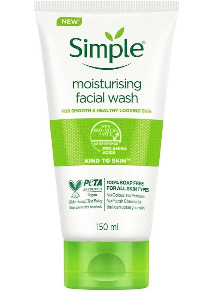 Simple Moisturising Facial Wash 150 Ml - Image 1