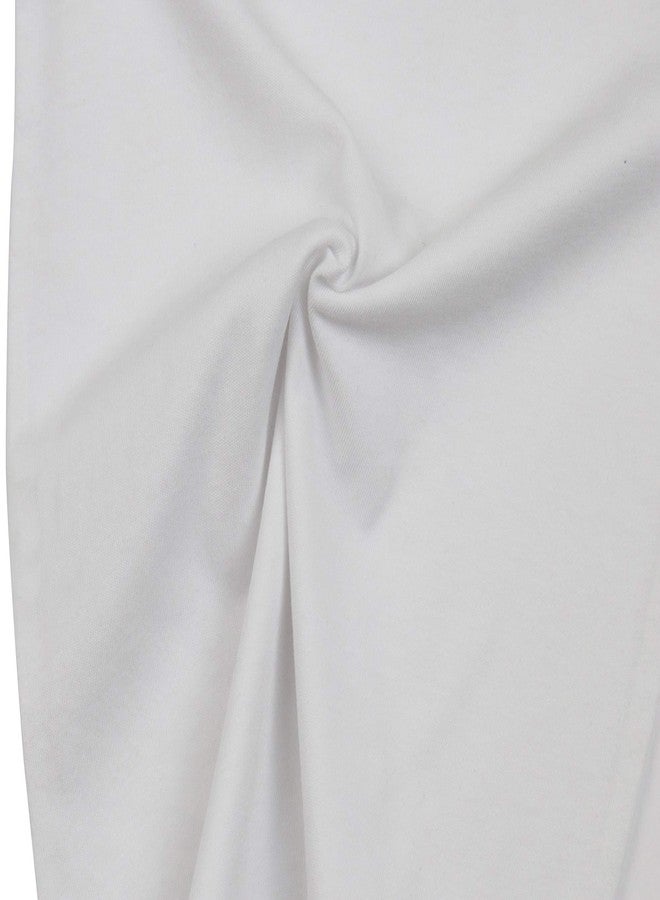 ToBeInStyle Contrast 3/4 Long Sleeve Crew Neck Top Shirt - White/Azure - XL - Image 4