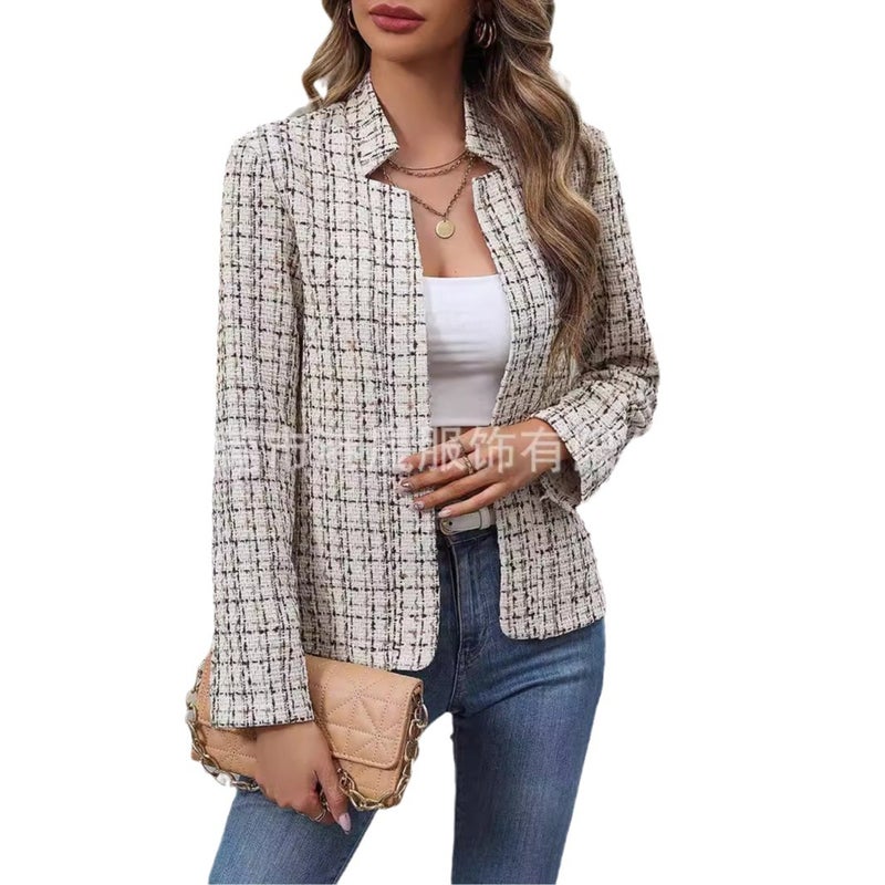Women's Open-Front Knit Cardigan Office Blazer Jacket - Image 5