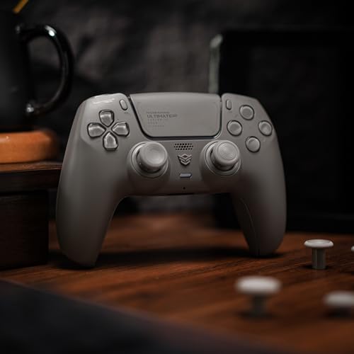 HEXGAMING ULTIMATE PRO Gaming Controller Compatible with ps5/PC/Mobile - 4 Back Buttons, 6 Custom Profiles, Adjustable Triggers, 8 Swappable Thumbsticks - Hall Effect Quantum Gray - Image 2