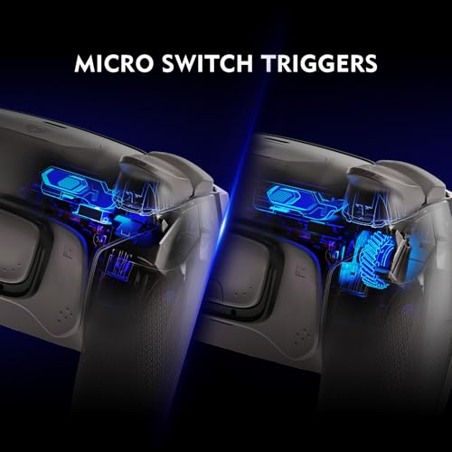 HEXGAMING ULTIMATE PRO Gaming Controller Compatible with ps5/PC/Mobile - 4 Back Buttons, 6 Custom Profiles, Adjustable Triggers, 8 Swappable Thumbsticks - Hall Effect Quantum Gray - Image 5