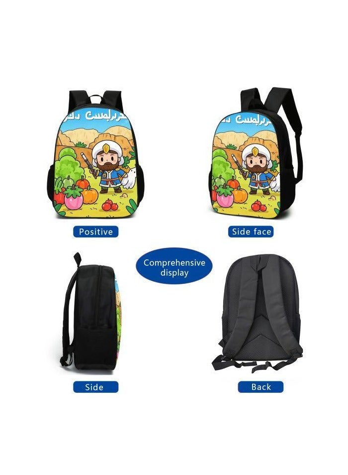 Cartoon style universal three-piece schoolbag - 1269