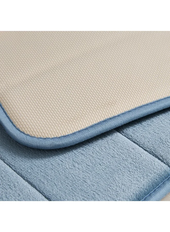 Home Box Snug 2-Piece Memory Foam Bathmat Set 80 x 50 cm