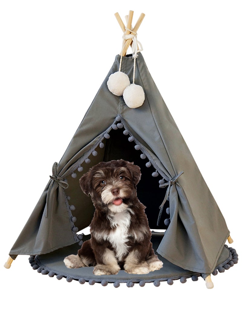 Kidle - Dog Tent Bed Pet Tent Cat Teepee Washable Breathable Tent Small and Medium Pet Products Puppy Bed Portable Dogs Cats Bed Play House for Indoor Outdoor - Image 1