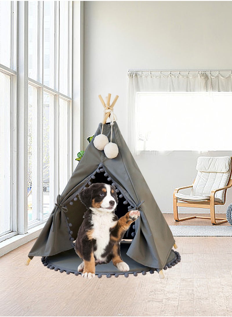 Kidle - Dog Tent Bed Pet Tent Cat Teepee Washable Breathable Tent Small and Medium Pet Products Puppy Bed Portable Dogs Cats Bed Play House for Indoor Outdoor - Image 1