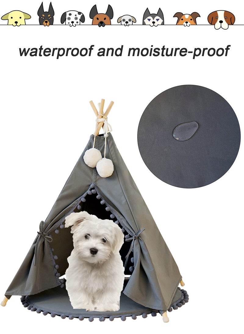 Kidle - Dog Tent Bed Pet Tent Cat Teepee Washable Breathable Tent Small and Medium Pet Products Puppy Bed Portable Dogs Cats Bed Play House for Indoor Outdoor - Image 1