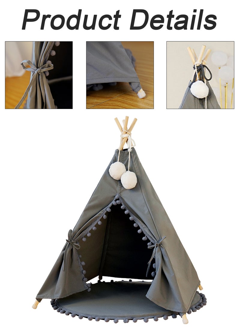Kidle - Dog Tent Bed Pet Tent Cat Teepee Washable Breathable Tent Small and Medium Pet Products Puppy Bed Portable Dogs Cats Bed Play House for Indoor Outdoor - Image 1