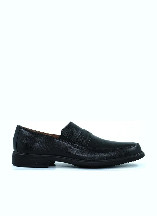 Hush Puppies HUSH PUPPIES Black Leather Slip-On Shoes