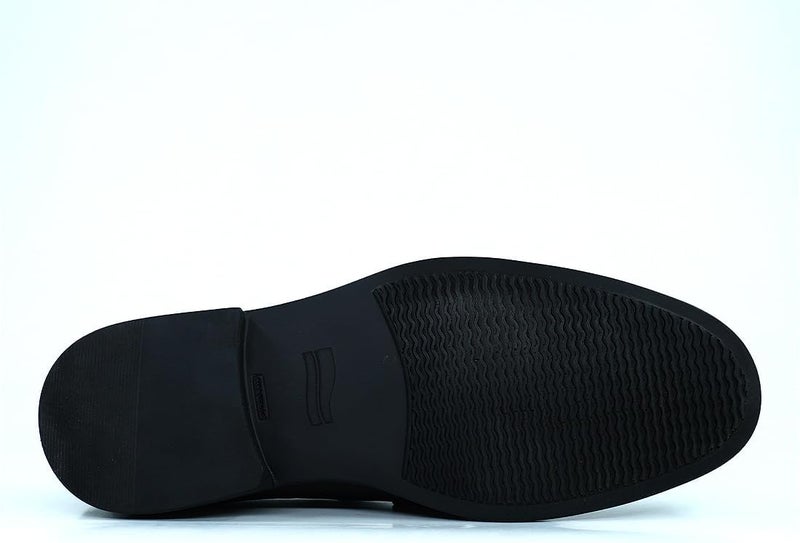 HUSH PUPPIES Black Leather Slip-On Shoes - Image 5