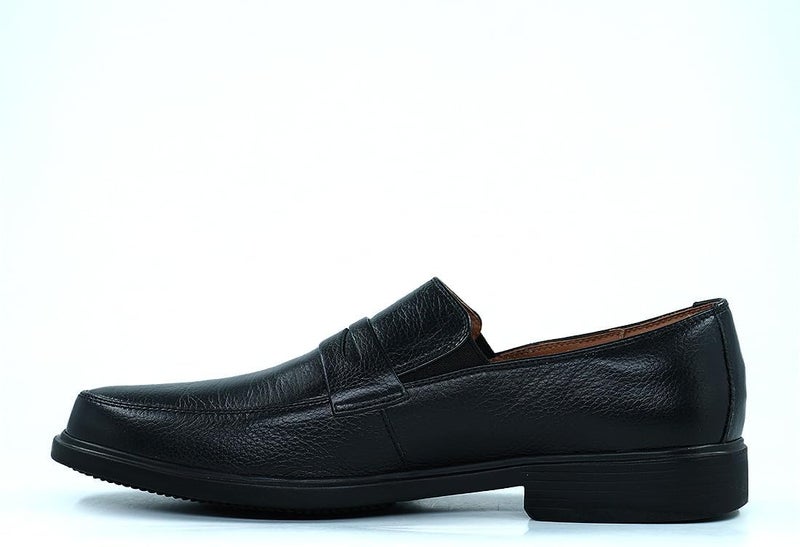 HUSH PUPPIES Black Leather Slip-On Shoes - Image 3