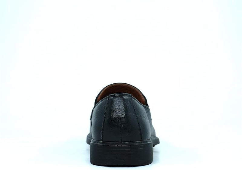HUSH PUPPIES Black Leather Slip-On Shoes - Image 4