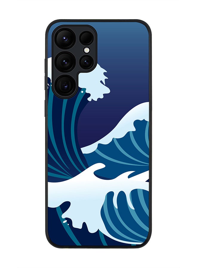 Stylizedd For Samsung Galaxy S25 Ultra 5G Case,Slim fit Camera Protection, Shockproof Thin Phone cover  - Japanese Sea - Image 1