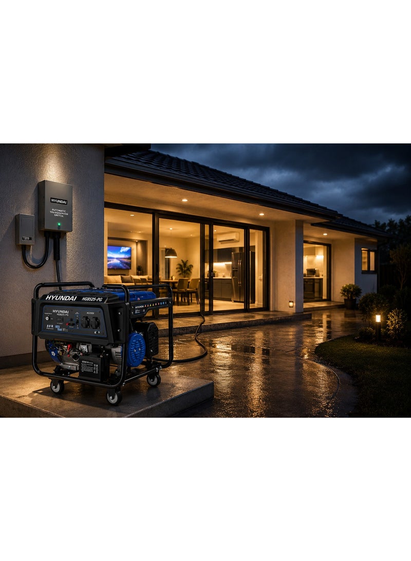 HYUNDAI Gasoline Generator Hyundai HY HG8525-PG 8.5KW 458cc Electric Start Portable Generator 25L Fuel Tank for Backup Power Construction and Industrial Use - Image 4