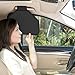 TFY Side Window Sun Visor for Car Roof Handles Sun Glare and Heat Blocker for Driver or Passenger Reduces Side Window Glare Easy Installation and Storage Black - Image 2