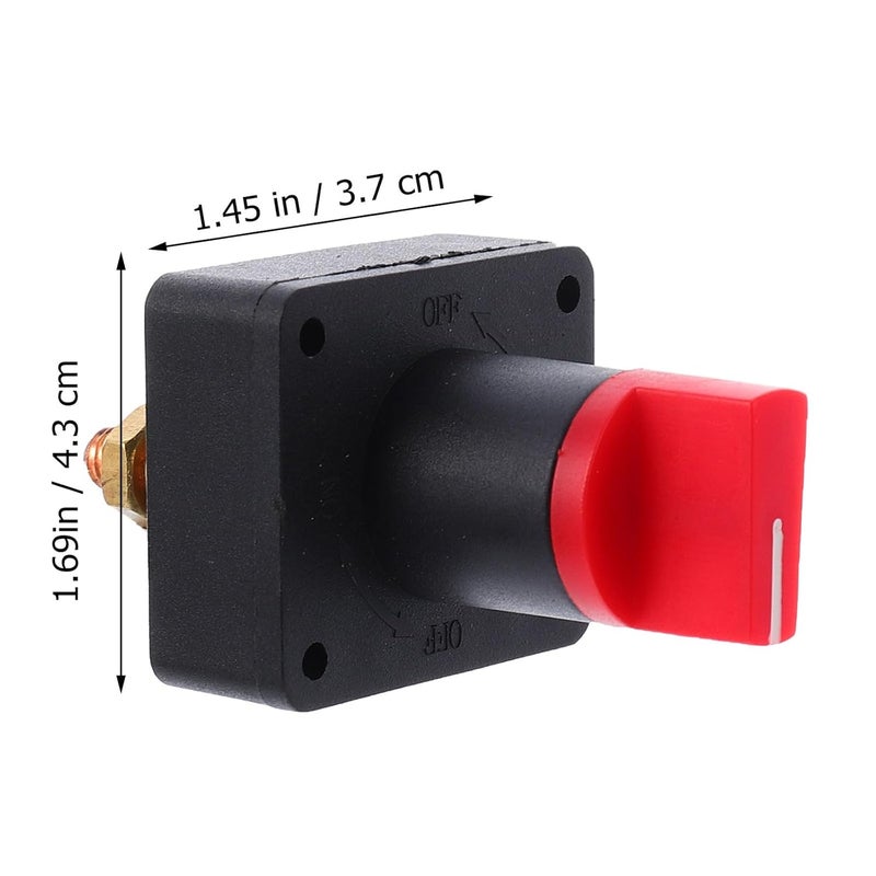Heavy Duty Battery Disconnect Switch with Knob for Car Truck RV Copper Terminal - Image 3
