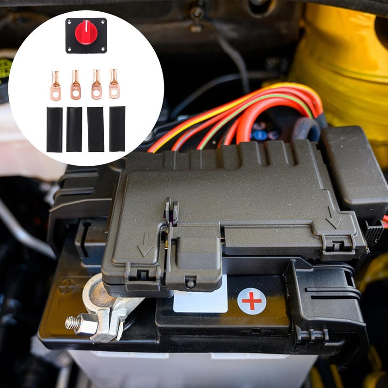 Heavy Duty Battery Disconnect Switch with Knob for Car Truck RV Copper Terminal - Image 5