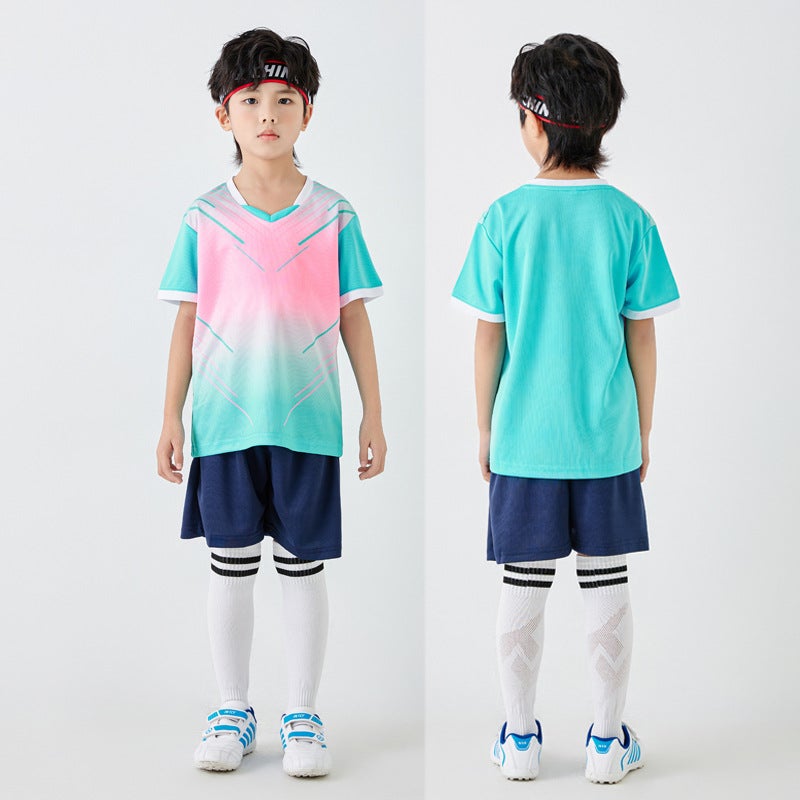 Children''s Football Uniform Set for Boys and Girls, Printed Number Short-Sleeved Sports Jersey, 2026 World Cup Fan Version Jersey - Image 1
