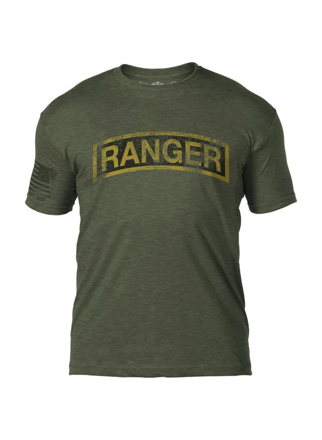 7.62 Design Army 'Ranger Tab' Battlespace Men's T-Shirt, Heather Military Green, S - Image 1