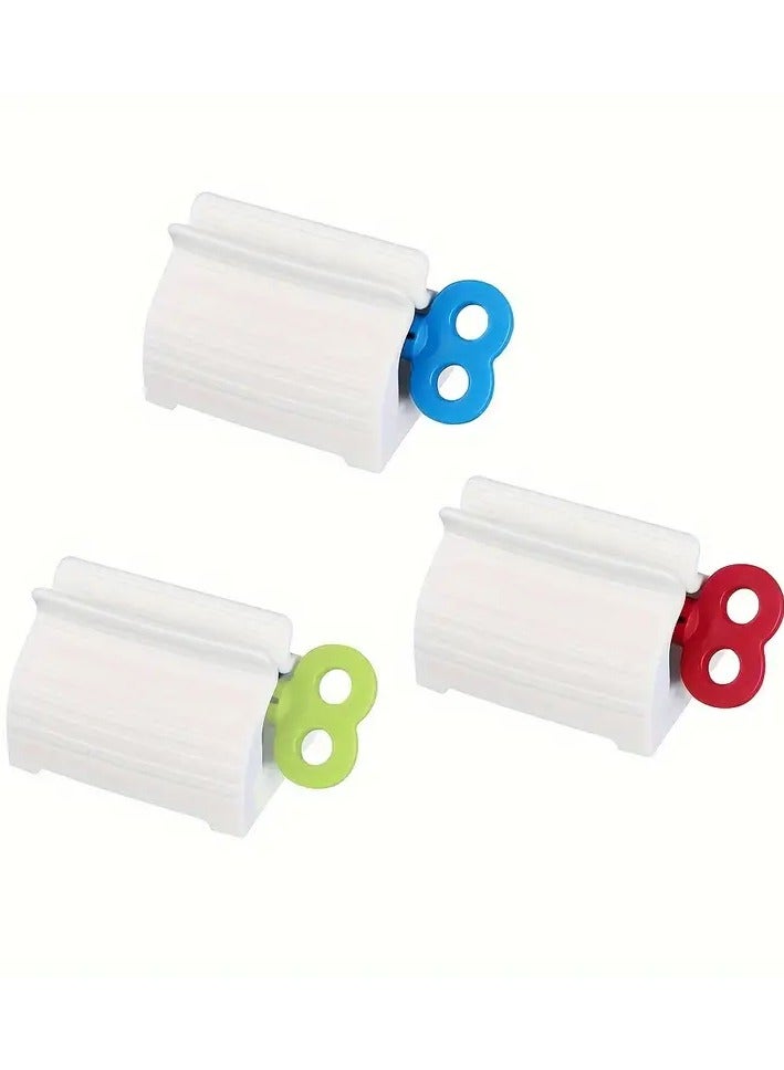 Goolsky 3-Pack Toothpaste Tube Squeezer, Manual Toothpaste Dispenser Holder, Bathroom Toothpaste Squeezer Tool, Portable Toothpaste Squeezer with No Electricity Needed, Creative Manual Toothpaste Squeezer for Home Use - Image 1