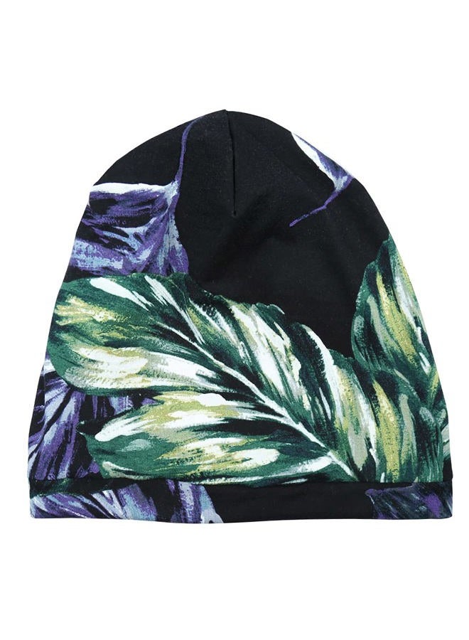Alnorm Sleep Cap Satin Hair Wrap Adjustable-Protect Curly Hair, Stay on,2 Pack, Turtle Leaves+black, One size - Image 4