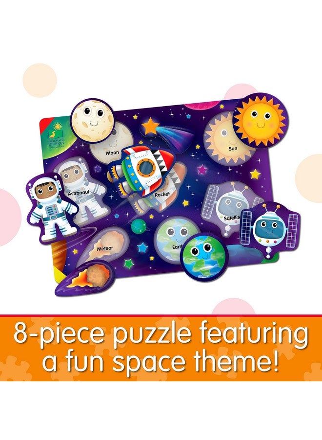 THE LEARNING JOURNEY Space Puzzle Lift & Learn 26 Piece Puzzle Astronaut Moon Sun Puzzles For Toddlers Preschool Games & Activities For Preschool Games & Activities For Children Ages 25 Years - Image 3