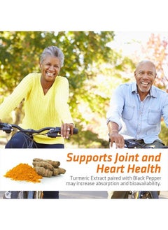 Nature's Nutrition Turmeric Curcumin with BioPerine And Ginger 95% Standardized Curcuminoids 1950mg - Black Pepper for Max Absorption, Natural Joint Support Vegan - 240 Capsules  - Image 4