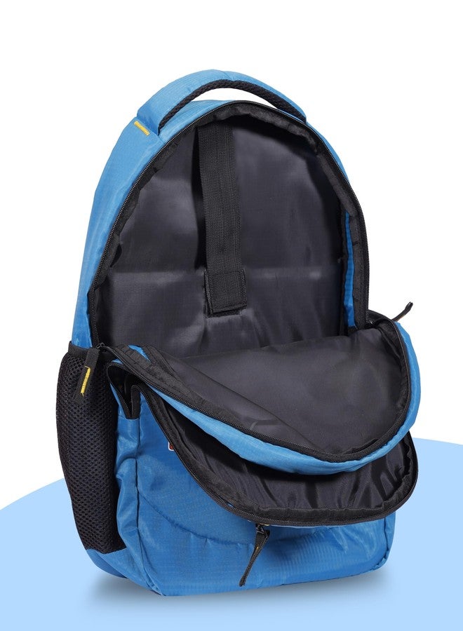 APLOMB Mini Plus Casual Backpack, Blue with Yellow Accent, with Laptop Compartment - Image 5