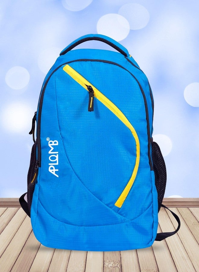 APLOMB Mini Plus Casual Backpack, Blue with Yellow Accent, with Laptop Compartment - Image 3