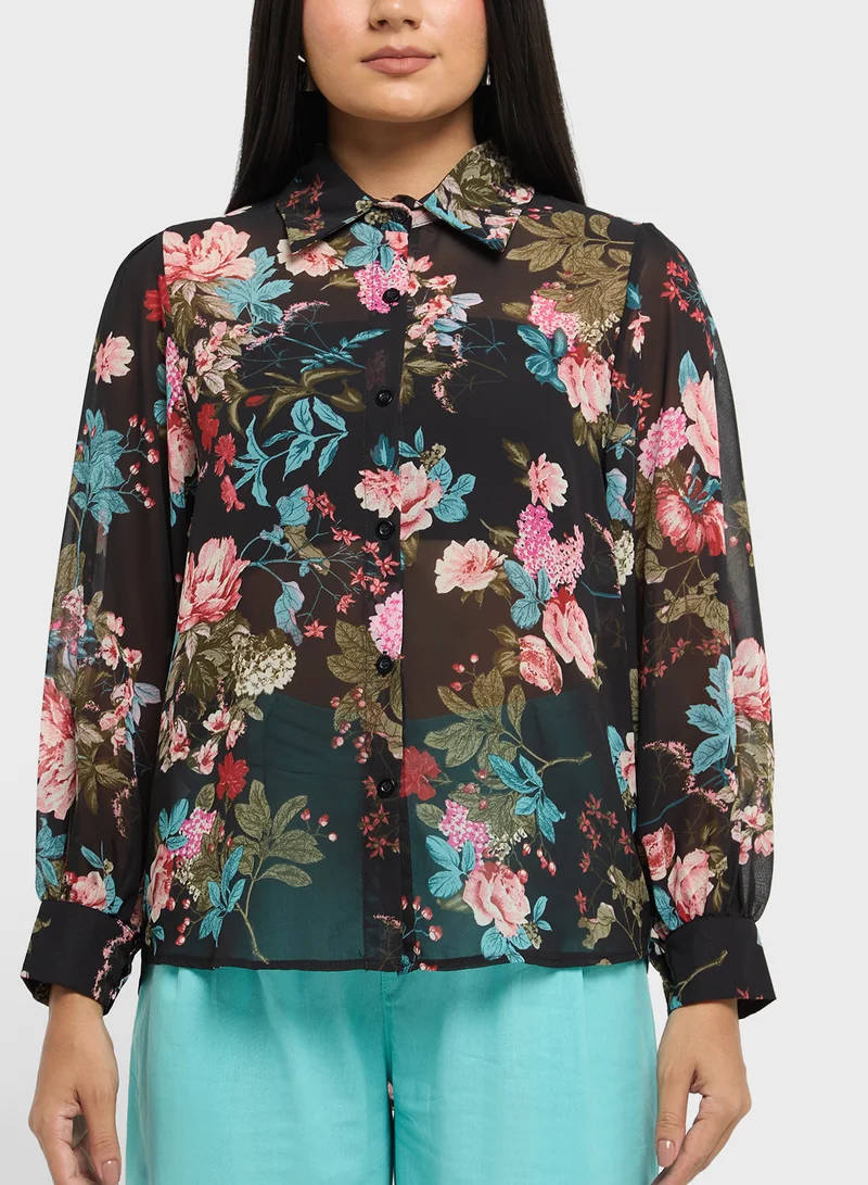 ايلا Floral Print Top